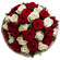 букет из красных и белых роз. Эфиопия