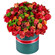 композиция из роз и хризантем в шляпной коробке. Эфиопия