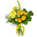 Желтый букет из роз и хризантем. Эфиопия